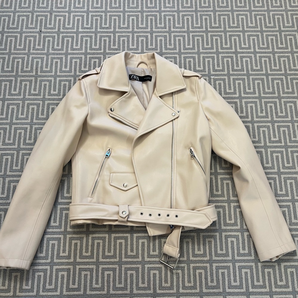 Women’s Zara Pink Faux Leather Jacket